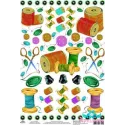 Rice card for decoupage "Coils and buttons No. 1" size: 21*30 cm AM400327D