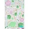 Carte de riz pour decoupage "Aiguilles \]a tricoter, fils et aiguilles" taille: 21*30 cm AM400328D