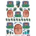 Rice card for decoupage "Doors and windows No. 4" size: 21*30 cm AM400335D