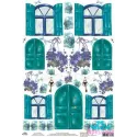 Reiskarte für Decoupage „Türen und Fenster Nr. 5“ Größe: 21*30 cm AM400336D