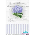 Rice card for decoupage "Vintage motives, hydrangea No. 1" size: 21*30 cm AM400341D