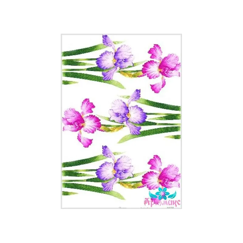 Carte de riz pour découpage "Iris n°2" 21x29 cm AM400134D