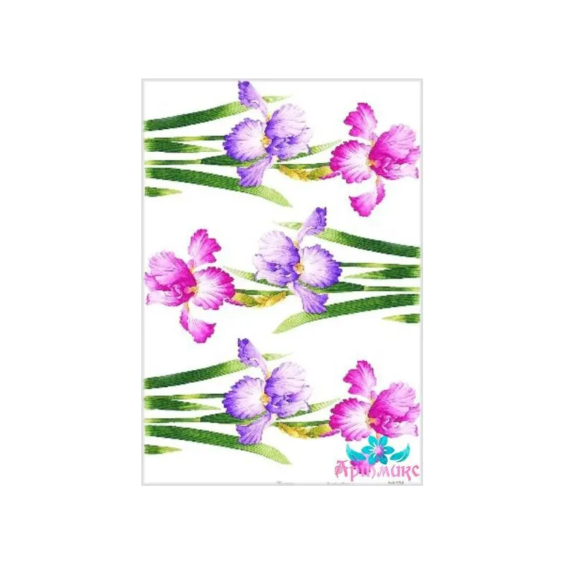 Rice card for decoupage "Irises No. 2" 21x29 cm AM400134D