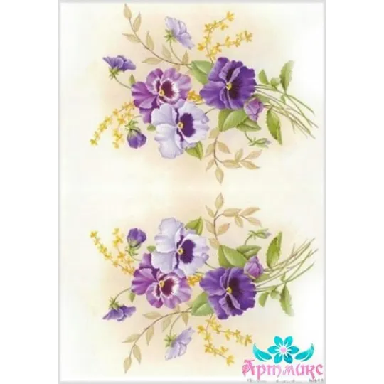 Carte de riz pour découpage "Myosotis No. 1" 21x29 cm AM400139D
