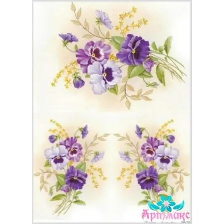 Reispapier für Decoupage "Vergissmeinnicht Nr. 2" 21x29 cm AM400140D