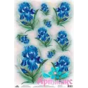 Rice card for decoupage "Blue Irises" 21x29 cm AM400171D