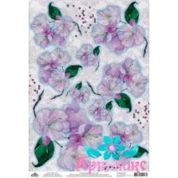 Рисовая карта для декупажа "Цветы яблони" 21х29 см AM400179D