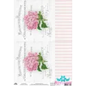 Rice card for decoupage "Vintage motives, hydrangeas No. 3" size: 21*30 cm AM400353D