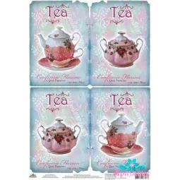 Reispapier für Decoupage "Utensilien im Shabby-Chic-Stil" Größe: 21*30 cm AM400253D