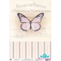 Reiskarte für Decoupage „Vintage-Motive, Schmetterling Nummer 7“ Größe: 21*30 cm AM400395D