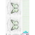Ryžių kortelė dekupažui "Vintažiniai motyvai, drugeliai Nr. 8" dydis: 21*30 cm AM400401D