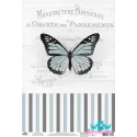 Reiskarte für Decoupage "Vintage Motive, Schmetterling Nummer 9" Größe: 21*30 cm AM400403D
