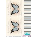 Reiskarte für Decoupage "Vintage Motive, Schmetterlinge Nr. 10" Größe: 21*30 cm AM400409D