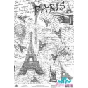 Рисовая карта для декупажа "Монохром, Париж" размер: 21*30 см AM400...