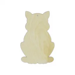 Plaque de contreplaqué "Chat" taille : 9х14х0.4 cm AM777711F