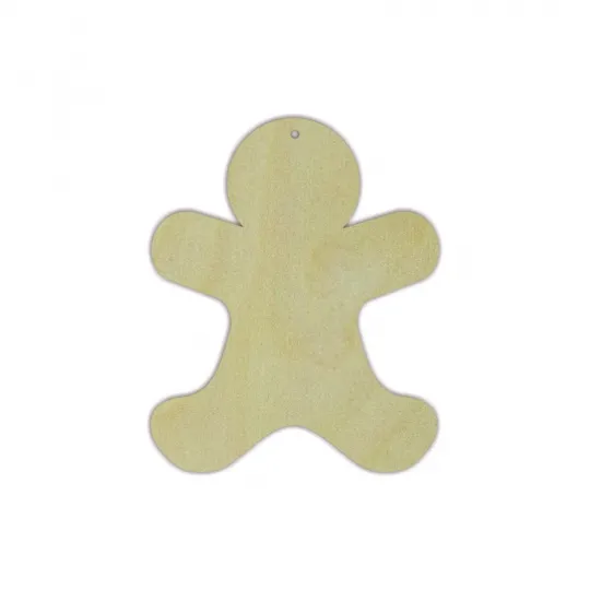 Plywood blank "Gingerbread Man" size: 9.5х12 х0.4 cm  AM777724F