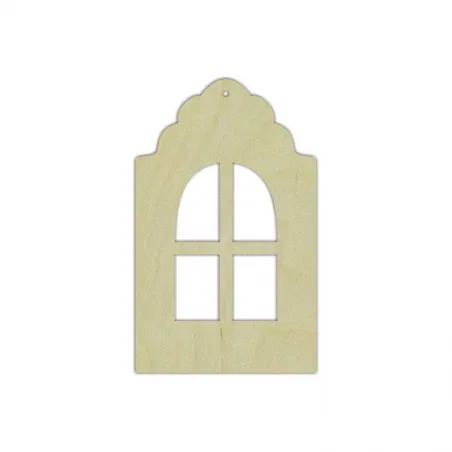 Plywood blank  "Window" size: 8х13х0.4 сm AM777728F