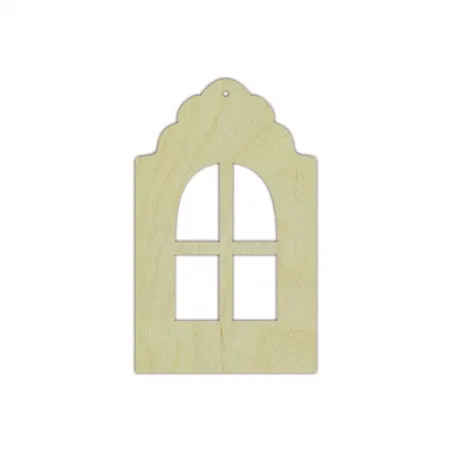 Sperrholzrohling „Fenster“ Größe: 8×13×0,4 cm AM777728F