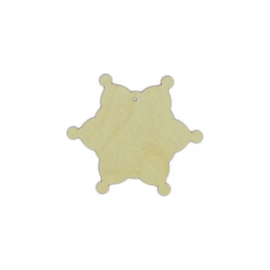 Plywood blank  "Snowflake No. 3" size: 9х0.4 сm  AM777737F