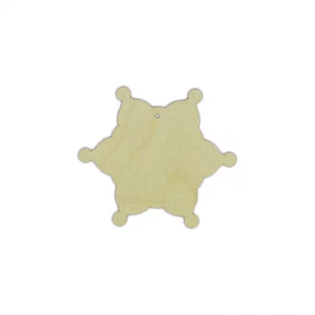 Plywood blank  "Snowflake No. 3" size: 9х0.4 сm  AM777737F