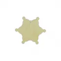 Plywood blank  "Snowflake No. 3" size: 9х0.4 сm  AM777737F