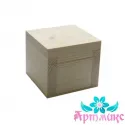 Box made of solid pine, hinged lid, size 10x10xh9 AH616016F
