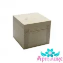 Шкатулка из массива сосны, крышка на петлях, размер 10х10хh9 AH616016F