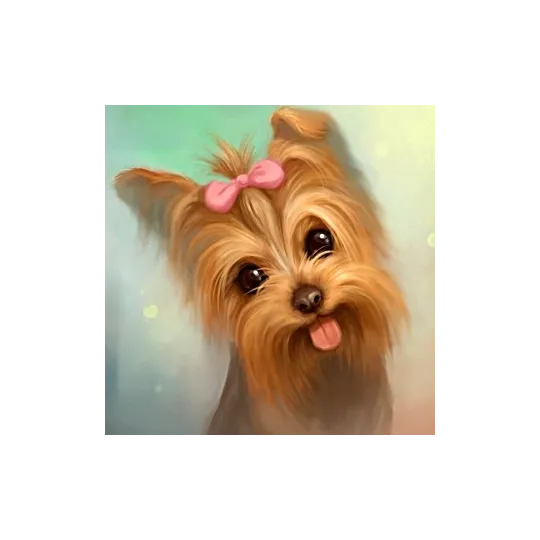 Diamond Painting Kit Yorkshire Terrier 25x25 cm AZ-1136