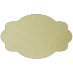 Plywood blank  Plate No 6  size: 18х29х0,4 cm AM777205F