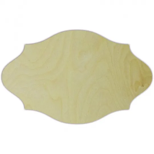 Plywood blank Plate No 2 size:16,5х29х0,4 cm AM777211F