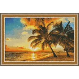 Deimantinio tapymo rinkinys Tropical Sunset 60х38 cm AZ-1063