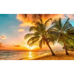 Kit de peinture diamant Coucher de soleil tropical 60x38 cm AZ-1063