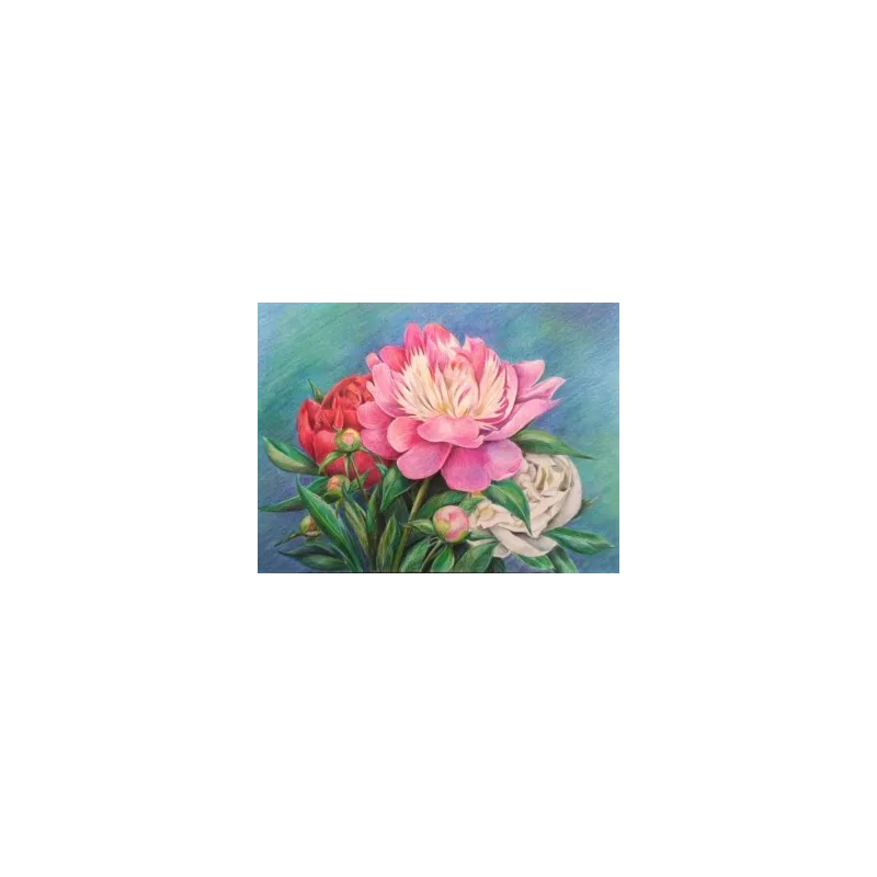 Kit peinture diamant Bouquet de Pivoines 40*30 cm AZ-1313