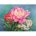 Kit peinture diamant Bouquet de Pivoines 40*30 cm AZ-1313