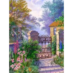 Deimantų tapybos rinkinys Gates to the Garden 30*40 cm AZ-1329