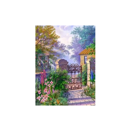 Deimantų tapybos rinkinys Gates to the Garden 30*40 cm AZ-1329