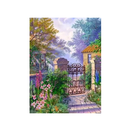 Deimantų tapybos rinkinys Gates to the Garden 30*40 cm AZ-1329