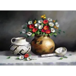 (Abandonné) Kit de peinture diamant Nature morte antique 55х40 cm AZ-1252