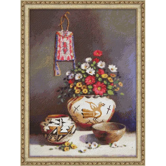 (Discontinué) Kit de peinture diamant Nature morte grecque 40х55 cm AZ-1253