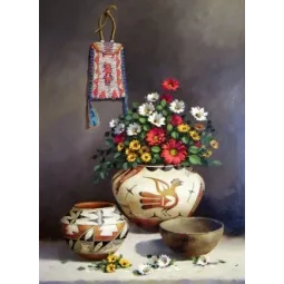 (Nutrauktas) Deimantų tapybos rinkinys „Graikiškas natiurmortas“ 40х55 cm AZ-1253