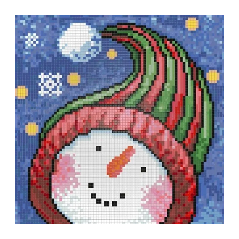 SALE (Discontinued) Diamond Painting Kit Snowman Portrait AZ-1262