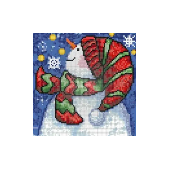 SALE (Discontinued) Diamond Painting Kit New Year Snowman AZ-1264