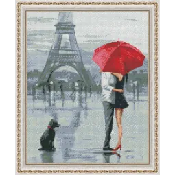 Deimantų tapybos rinkinys Paris Romance  40х50 cm AZ-1409