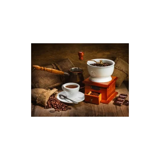 (Auslaufartikel) Diamant Malerei Set Kaffeestilleben 60х45 cm AZ-1173