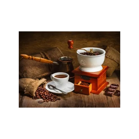 (Produit discontinué) Kit de peinture diamant Nature morte café 60х45 cm AZ-1173