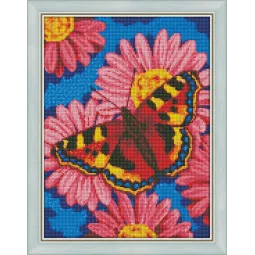 (Arrêté) Kit de broderie diamant Papillon Taille : 40x30cm AZ-1360