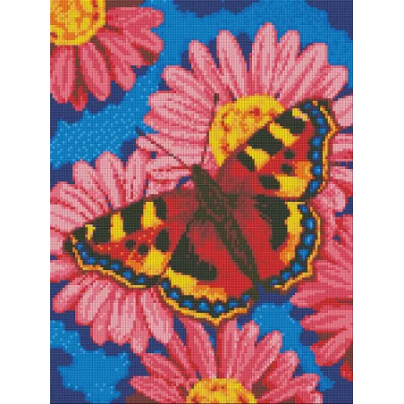 (Discontinué) Kit de peinture diamant papillon Taille : 40x30cm AZ-1360