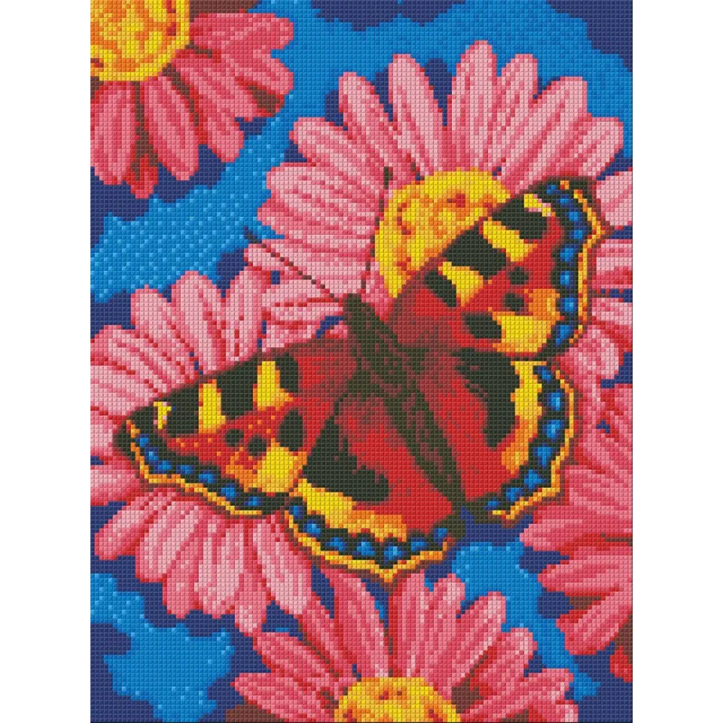 (Discontinué) Kit de peinture diamant papillon Taille : 40x30cm AZ-1360