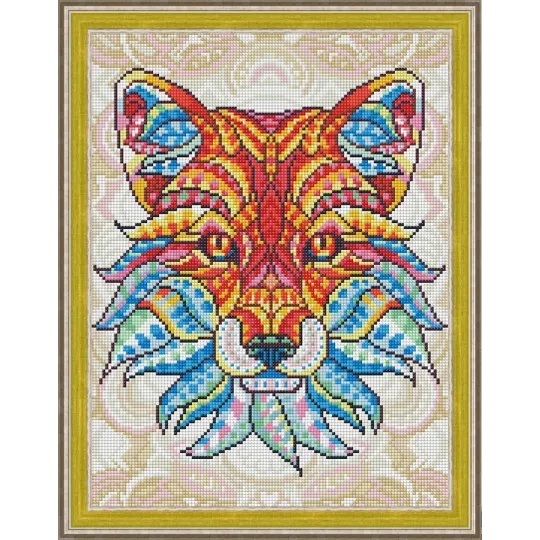 (Abandonné) Kit de broderie diamant Renard 30х40 cm AZ-1577