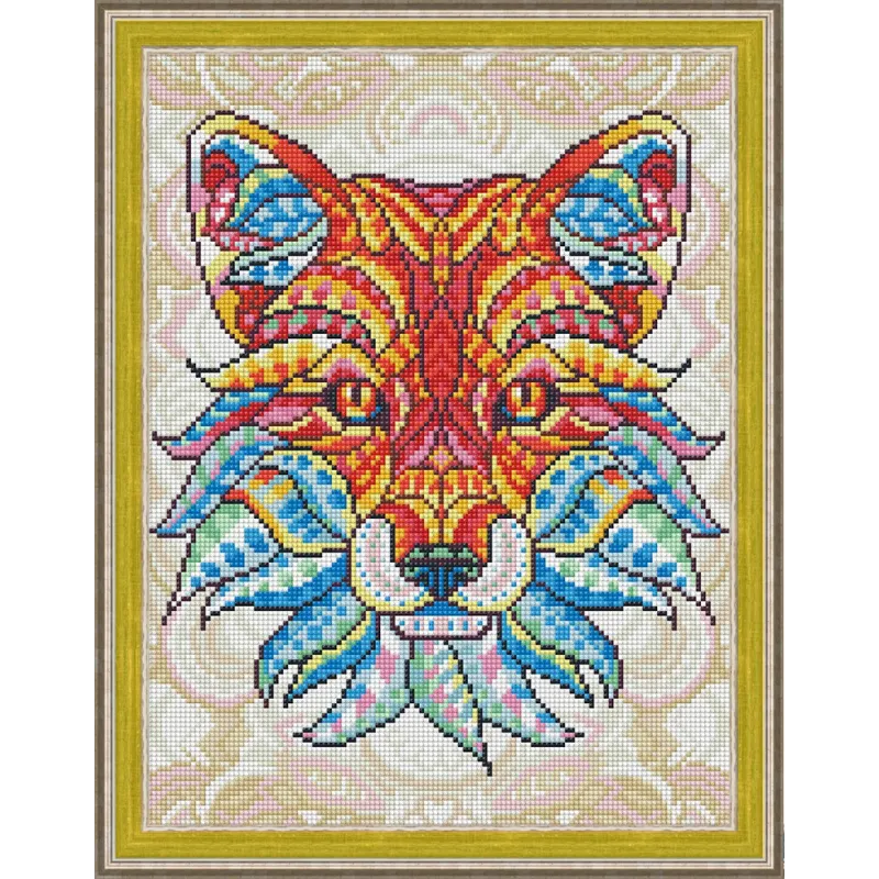 (Abandonné) Kit de broderie diamant Renard 30х40 cm AZ-1577